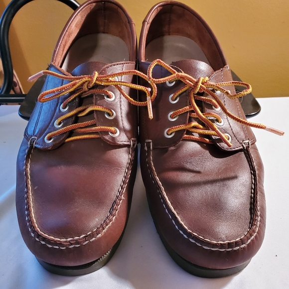 LL BEAN MEN\'S BOAT SHOES BROWN SIZE 14EE main image 8